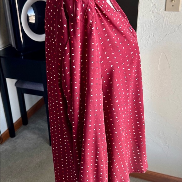 ❤️💋 Lauren Conrad - Women's Patterned Button-Up Blouse - Size: XL - Picture 2 of 8